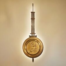 Antique German Clock Pendulum - Intricate Woman on Swing Design picture