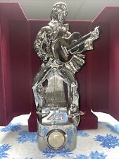 McCormick Elvis Presley Silver 25th Anniversary Empty Decanter with Music Box picture