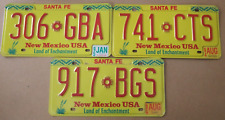 YOUR CHOICE of 3  SANTA FE NEW MEXICO LICENSE PLATES  NATIVE AMERICAN ZIGZAG picture