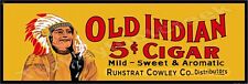 Old Indian Cigar Advertising Metal Sign 2 Sizes to Choose From picture