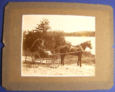 C. 1900, Waupaca, Wisconsin, Van R. Faulks, horse drawn carriage, inscribed picture