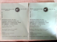 2 Vtg NASA Issued 1970 CONTRACTOR REPORTS Technical Book Part II III  sc DC8 picture