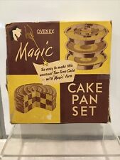 Ovenex USA Ecko Cake Pan 4pc Set Magic Form with Original Box Vintage picture