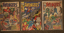 Avengers Issue 79 80 81 4.0, 7.0 Grades 1970 HUGE AVENGERS RUN picture