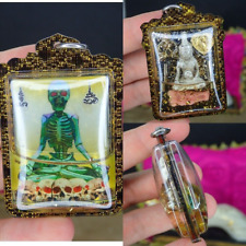 Hong Prai Locket Amulet , Phra Ngang Love Buddhism Pendant Gambling Charm Skull picture