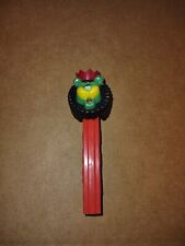 Vintage No Feet PEZ Lion Green Face With Crown Red 2.6 Stem Austria 1970's picture