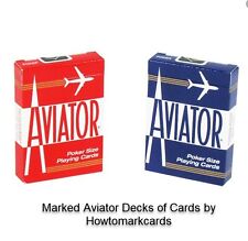 Infrared Marked Aviator Standard cards number's & suite Luminous Ink - magic picture