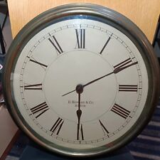Antique E. Howard & Co Boston-Large Face Clock. 16.5” Face 19” Brass Bezel picture