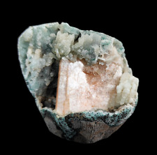 Natural Pink Stilbite on Chalcedony Mineral Specimen #E407 picture