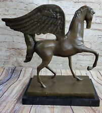 Large and Heavy Western Europe Art Deco Sculpture  Pegasus Solid Bronze Figure picture