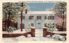 Western Methodist Assembly Snow Mt Sequoyah Fayetteville Arkansas linen postcard picture