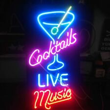 New Cocktails Live Music Neon Light Sign 24