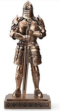 Medieval Knight Statue King's Guard Copper Knight Swordsman Armor Statue 15