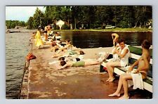 Fenelon Falls Ontario Canada Cedar Villa Lodge Balsam Lake Vintage Postcard picture