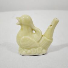 Antique Yellow Porcelain Figural Bord Whistle Staffordshire Japan Untested picture