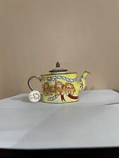 Collection of 3 Vintage Enamel Cloisonné Miniature Teapots picture