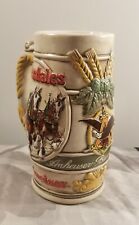 1983 Budweiser 'Cameo Wheatland Design' Holiday Stein picture