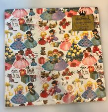 Vintage 1960s Hallmark Christmas Charmers Angels Wrapping Paper picture