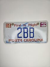License Plate Tag Vintage North Carolina NC Vanity 2BB 2015 First In Flight picture