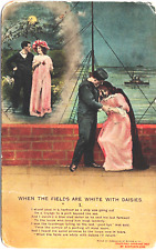 Postcard Romance 1913 When The Fields Are White With Daisies picture
