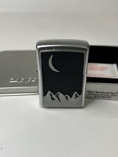 2000 Vintage Marlboro Moon Over Mountains Flip Top Zippo Lighter picture