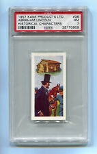 1957 Kane Products Historical Characters 36 President Abraham Lincoln PSA 7 Abe picture