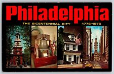 Philadelphia, PA - Philadelphia the Bicentennial City - Vintage Postcard picture
