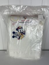 Baby Mickey & Co Patches n’ Pal Embroidered Crib Blanket Satin Vtg New Beacon picture
