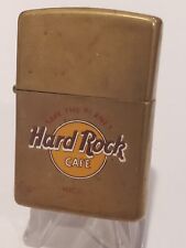 1995 Vintage Solid Brass Zippo Lighter HARD ROCK CAFE CHICAGO Illinois  picture