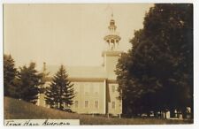 Early Sepia Real Photo Postcard of the Town Hall in Ashfield Massachusetts picture