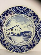 Old Royal Ceramic Plate Rare Wall Hanging Plate Handmade Delft  unique Gift picture