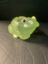 Green Acrylic Resin Flower Frog in the Shape Form of Frog picture
