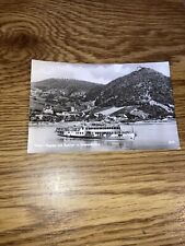 Vintage RPPC Postcard - Vienna Danube steamer with Kahlen and Leopoldsberg picture