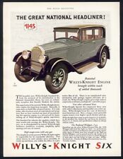 WILLYS KNIGHT Special Six Car Auto Ad 1928 OVERLAND picture