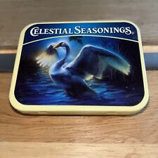 Celestial Seasonings Small Empty Collectible Swan Tea Tin 2002 picture