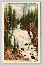 Yellowstone National Park, Kepler Cascade, Series #23443 Vintage Postcard picture