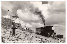 RPPC Pike's Peak CO. Postcard Cog Train at Summit House Sanborn S-1224 Unposted picture