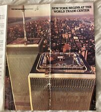 World Trade Center Twin Towers 80's New York Begins at the WTC Brochure Pre-9/11 picture