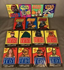 1977-83 STAR WARS 🔵🟡🔴⚫️🌑 ESB ROTJ / UNOPENED Topps Wax Packs (15); #'s: 2-16 picture