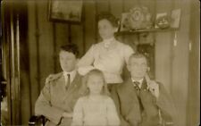 RPPC Grand Rapids Michigan Edwardian family 1912 real photo postcard picture