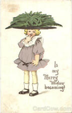 Girls Is my Merry widow becoming The J.M. Bour Co. Postcard Vintage Post Card picture