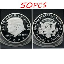 50pc 2024 President Donald Trump EAGLE Commemorative Coin Save America Again New picture