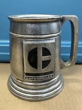 VINTAGE CATERPILLAR CAT PEWTER BEER MUG, OLD LOGO WINDMILL MAKERS MARK picture