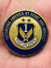 First Air Force United States Challenge Coin Defending Home And Abroad picture