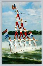 Water Skiing Show Cypress Gardens Florida Vintage Unposted Postcard picture