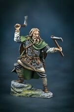 54mm Viking Warrior with Axes Figurine Tin Metal Toy Soldier Painted Figure 1/32 picture
