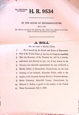 Monetary Relief Bill House of Representative Fatal Shooting Money Payout 1930 picture