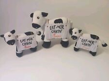 Chick-Fil-A Cow Plush Lot Of 3 picture