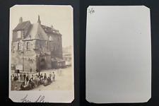 Normandy, Honfleur, La lieutenance Vintage albumen business card, CDV.  T picture