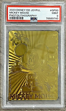 2023 Cardfun Disney 100 Joyful Mickey Mouse Gold 008/100 PSA 9 POP 1 picture